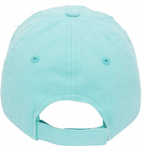 Baseball Caps Baseball Cap Men Women Hat - Unisex 100% Cotton Plain Pigment Dyed - Mint - C518DAUU52I $13.05