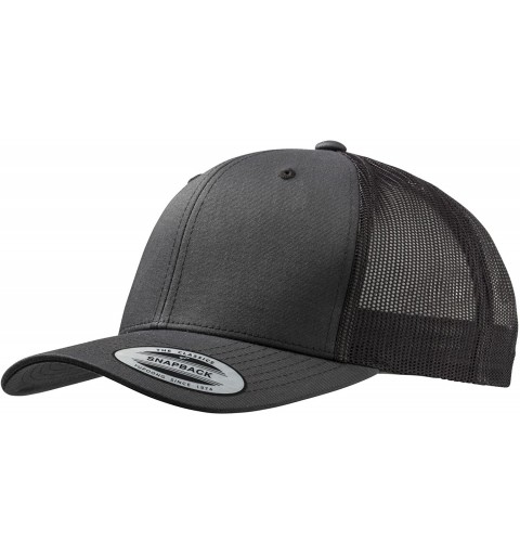 Baseball Caps Flexfit Retro Snapback Trucker Cap - Dk Gry - C01887C4433 $13.71