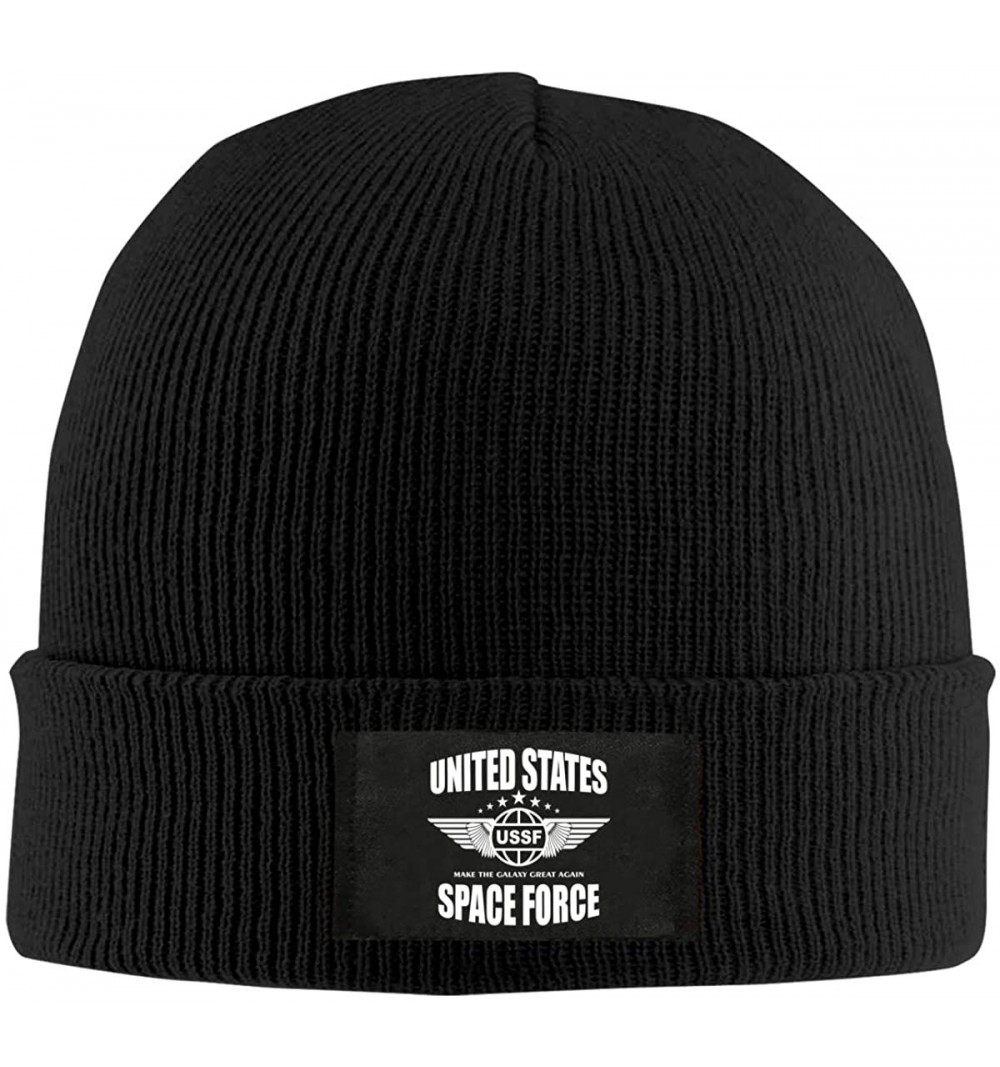 Skullies & Beanies United States USSF Make The Galaxy Great Again Space Force Knitted Beanie Hat - CG192S4MT3T $16.14