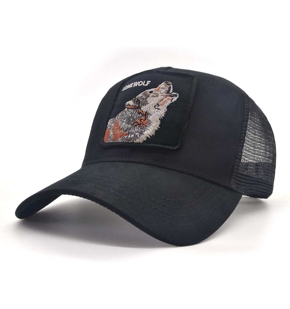 Baseball Caps Profile Baseball Trucker Adjustable Outdoor - Wolf - CY18AD0EE56 $8.50