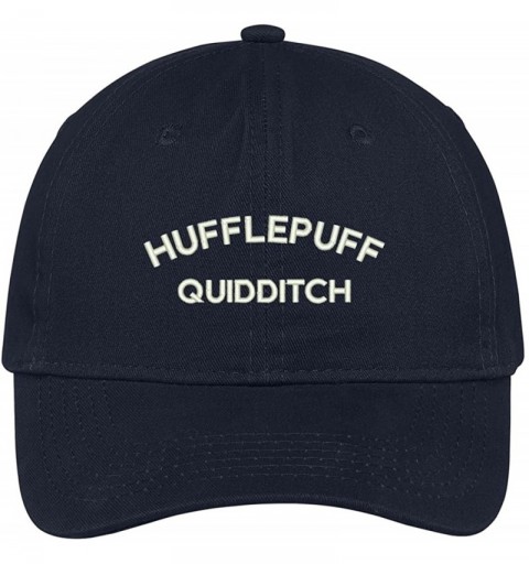 Baseball Caps Hufflepuff Quidditch Embroidered Soft Cotton Adjustable Cap Dad Hat - Navy - CO12O3L2CW4 $15.64