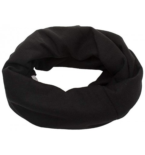Skullies & Beanies Cotton Beanie Unisex Solid Color Stretch Warm Winter Beanie Headwraps for Women (Black) - CF18I38YTIN $11.65