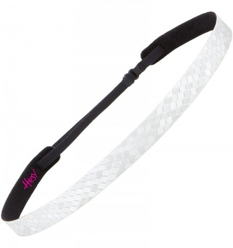 Headbands Women's Adjustable Non Slip Geo Sport Headband Multi Gift Pack - Skinny Silver 1pk - CN11VJ4SPEL $10.56