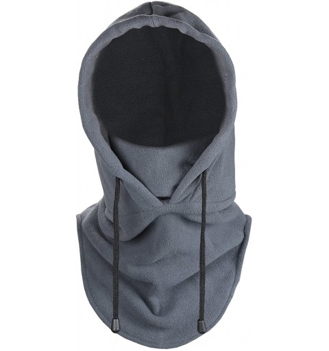 Balaclavas Men's Winter Fleece Balaclava Tactical Cold Weather Outdoor Sports Hats Mask Grey - C412BD8N8QR $16.32