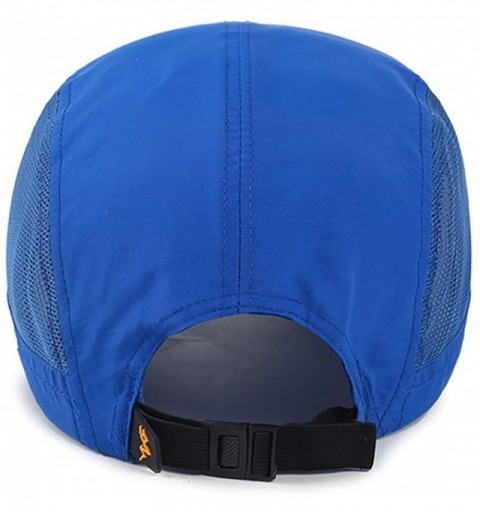 Baseball Caps Men's Summer Outdoor Sport Baseball Cap Mesh Hat Running Visor Sun Caps - Royal Blue-5 - CO18RO3AQZT $17.49
