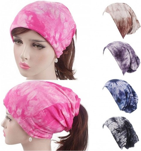Baseball Caps Womens Cotton Beanie Soft Sleep Cap Hats for Hairloss- Cancer- Chemo - Khaki - CE18EAY7TTC $8.00