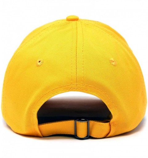Baseball Caps Lemon Hat Baseball Cap - Gold - CU18M7TZSN0 $13.18