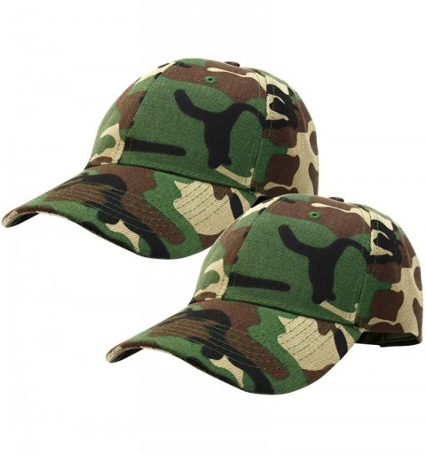 Baseball Caps 2pcs Baseball Cap for Men Women Adjustable Size Perfect for Outdoor Activities - Camouflage/Camouflage - CR195C...