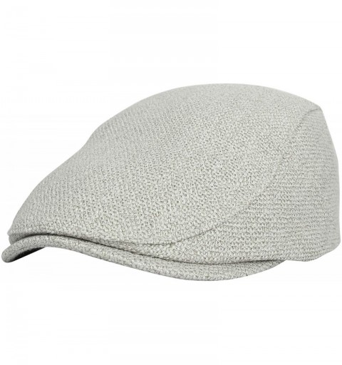 Newsboy Caps Ivy Cap Straw Weave Linen-Like Cotton Cabbie Newsboy Hat MZ30038 - Grey - C818U6LQTI6 $13.21