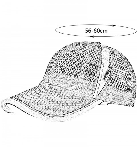 Bucket Hats Unisex Mesh Brim Tennis Cap Outside Sunscreen Quick Dry Adjustable Baseball Hat - A-gray - C418RYWN0DU $11.18