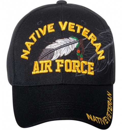 Baseball Caps Native Pride Veteran Baseball Hat - Armed Forces Military Native American - Embroidered Cap - Air Force - CA18S...