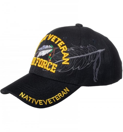 Baseball Caps Native Pride Veteran Baseball Hat - Armed Forces Military Native American - Embroidered Cap - Air Force - CA18S...
