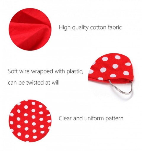 Headbands Cotton Headband Bows Red with White Polka Dots Double Wide Headwrap Cotton Head Band - CV12C7283N1 $8.56