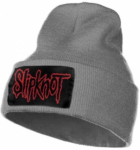 Skullies & Beanies Mens & Womens Slipknot Logo Skull Beanie Hats Winter Knitted Caps Soft Warm Ski Hat Navy - Deep Heather - ...