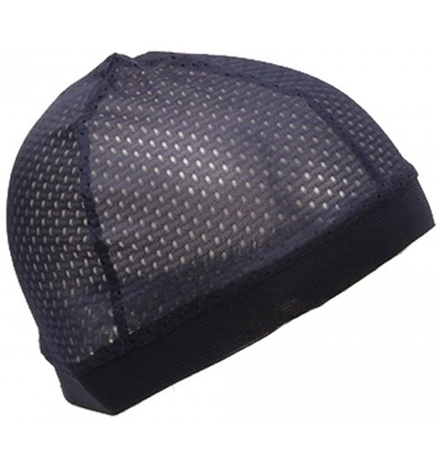 Skullies & Beanies Cool Mesh Dome Cap-Black - Navy - CT111QRI1R7 $8.12