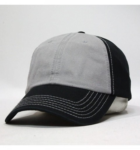 Baseball Caps Classic Washed Cotton Twill Low Profile Adjustable Baseball Cap - Black - CA12C7ZA3UD $9.22