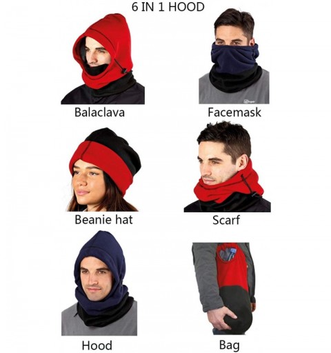 Balaclavas Balaclava Ski Face Mask for Cold Weather Outdoor Sports Windproof Fleece Hat for Men Women Kids - White - CI18IRL7...