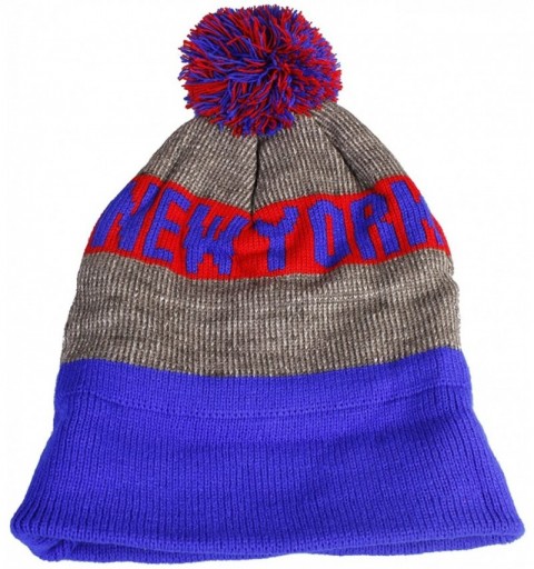 Skullies & Beanies City Themed Colorful Beanie Hats with Pom Pom - New York - CH1805R4E0L $8.64