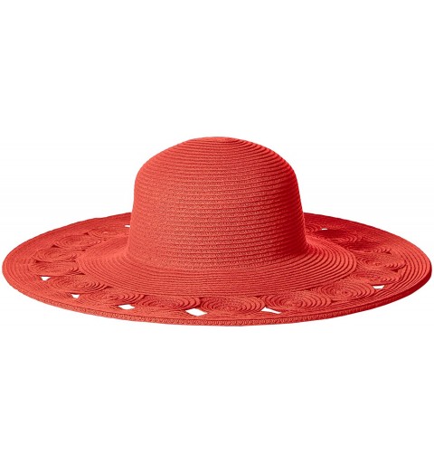 Sun Hats Women's Ultrabraided Circle Brim - Coral - CQ126AORCSD $35.70