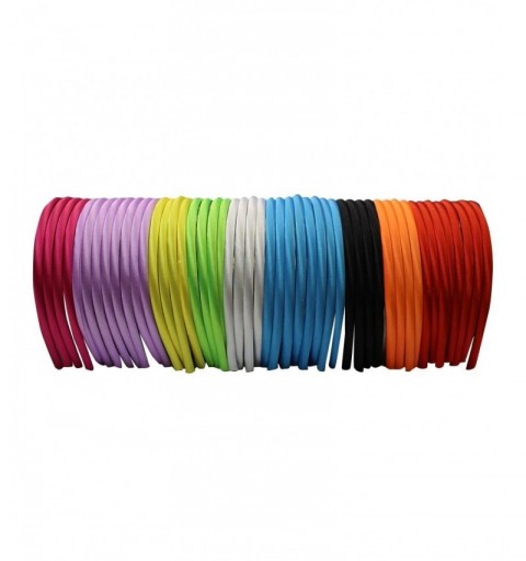 Headbands Satin Headband - 0.5 cm - 48 pcs Beautiful Flexible Headbands - C112IG90VRP $15.42