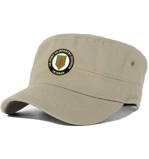 Baseball Caps US Army Veteran 1st Infantry Division Man's Classics Cap Women's Fashion Hat Chapeau - Natural - CK18AK5RWGC $1...