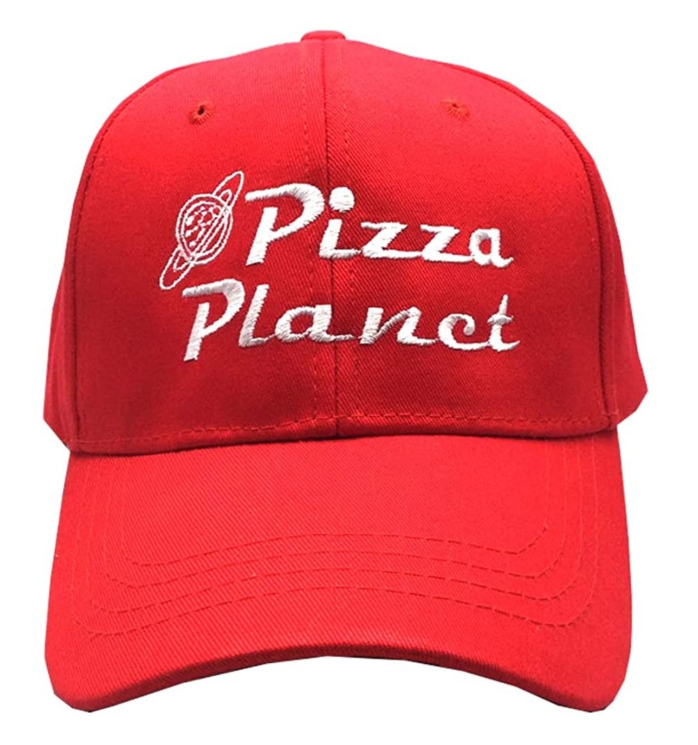 Baseball Caps Pizza Planet Hat Baseball Cap Embroidery Dad Hat Aadjustable Cotton Adult Sports Hat Unisex - Red 1 - CR18Q9S44...