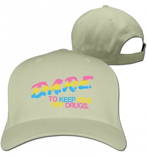 Baseball Caps Dare to Keep Kids Off Drugs Flat-Along Cool Hat - Natural - C312M853CLP $10.65