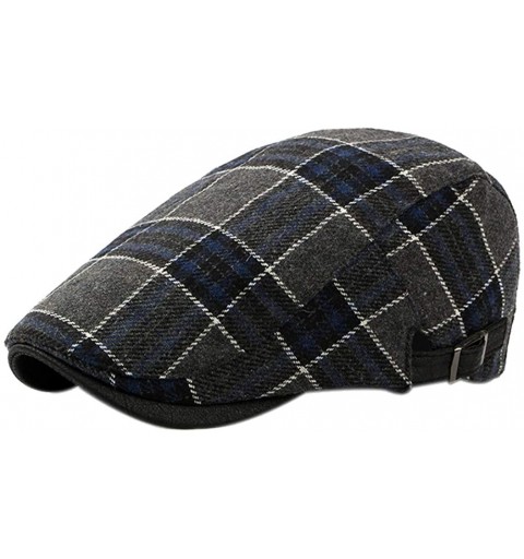 Newsboy Caps Men's Newsboy Gatsby Cabbie Hats Cotton Adjustable Driving Winter Hat - B - CR18M3AKH8O $11.82