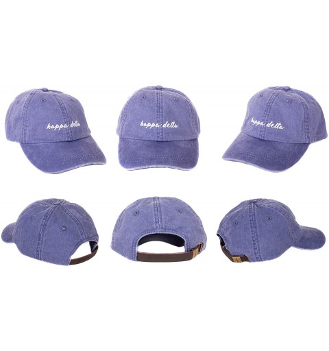 Baseball Caps Sorority Baseball Hat Cap Cursive Name Font KD - Purple - CT18DTA5Y54 $16.60