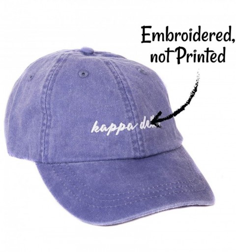 Baseball Caps Sorority Baseball Hat Cap Cursive Name Font KD - Purple - CT18DTA5Y54 $16.60
