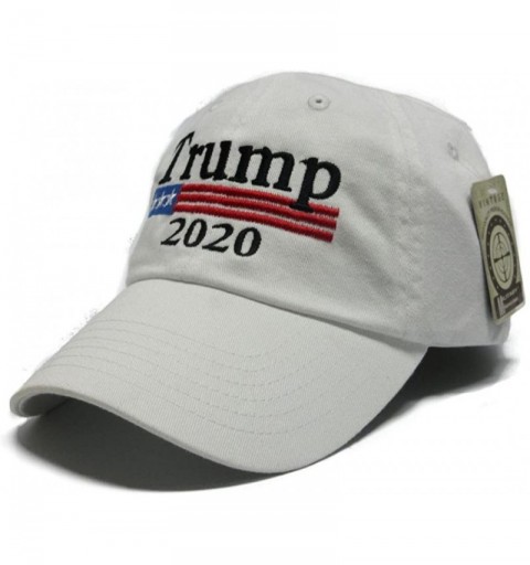 Baseball Caps Trump 2020 Keep America Great MAGA hat Cap Made in The USA! - White - CL18DMI84KD $16.36