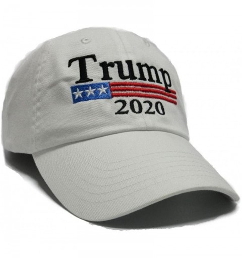 Baseball Caps Trump 2020 Keep America Great MAGA hat Cap Made in The USA! - White - CL18DMI84KD $16.36