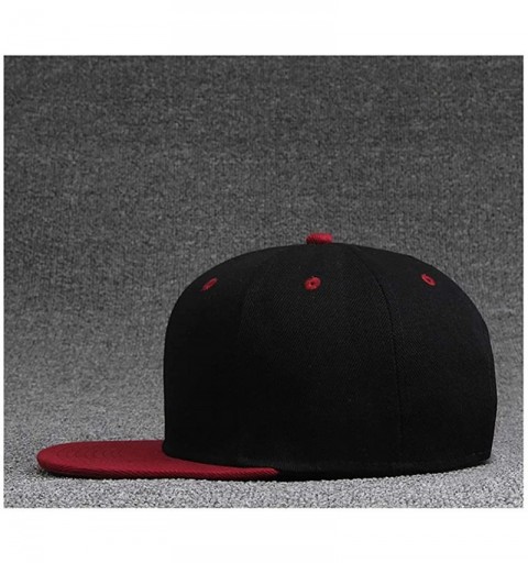 Baseball Caps Agnostic Front Unisex Hip Hop Adjustable Hat Stylish Snapback Baseball Cap for Men Women Red - Red - CE18UXDZAG...