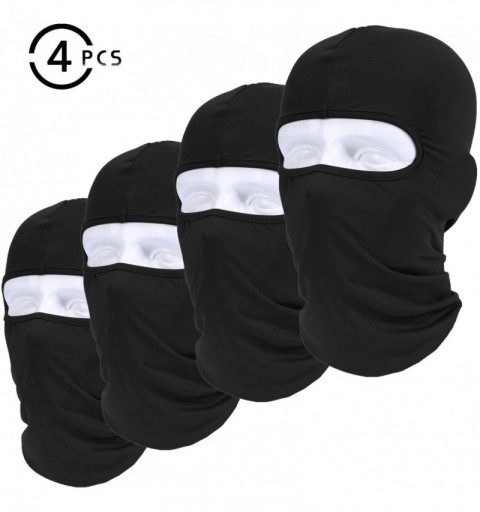 Balaclavas Balaclava Face Mask for Cold Weather Summer Winter- Set of 4 Black - 4-pack Black - CF18X7AG23M $12.02