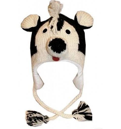 Skullies & Beanies Animal Hat Wool Fleece Lined Trapper Beanie Cap Adult Teenagers - Skunk - C711HNUYRBP $24.01