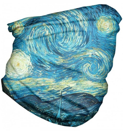 Balaclavas Van Gogh Balaclava for Women Men Headwear Bandana Head Wrap Scarf Neck Warmer Headband - Starry Night - CX1982XO6A...