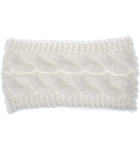 Cold Weather Headbands Women's Hairwarp Cable Knit Winter Headband Ear Warmer Hair Band Turban - Z - CI1944LOG80 $17.06