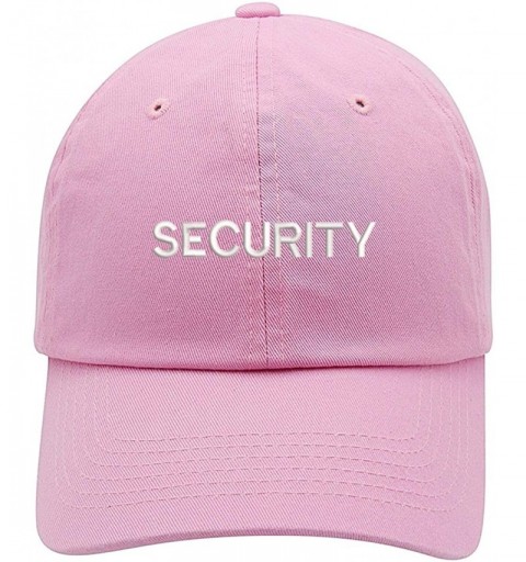 Baseball Caps Security Text Embroidered Low Profile Soft Crown Unisex Baseball Dad Hat - Vc300_lightpink - CI18S2AWUT3 $14.60