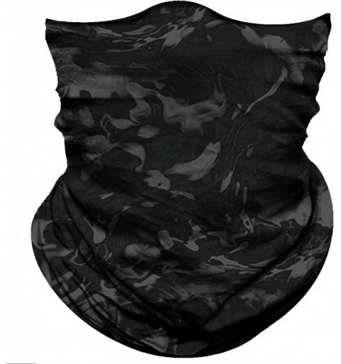 Balaclavas Seamless Bandana Face Mask Rave Men Women for Dust Sun Wind Protection - Pure Black Gray - CR1929S2ZXR $13.62