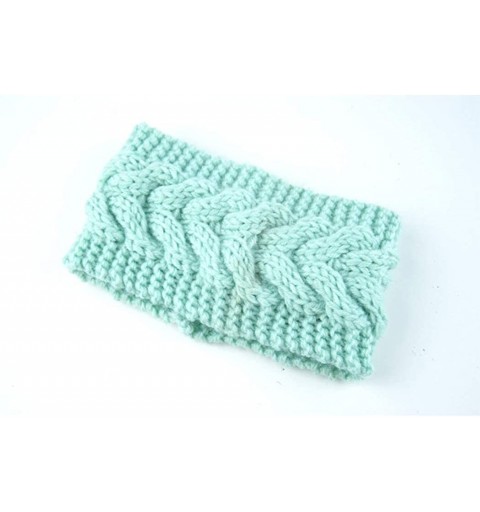 Cold Weather Headbands Women's Warm Crochet Turban Headband Bulky Crochet Twist Headwrap - G - C318M6EMX69 $9.62
