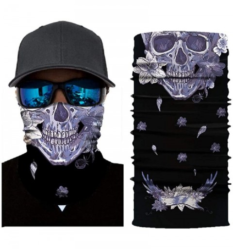 Balaclavas Unisex 3D Skull Printed Balaclava Headwear Multi Functional Face Mask for Outdoor Cycling Riding Motorcycle - CZ19...