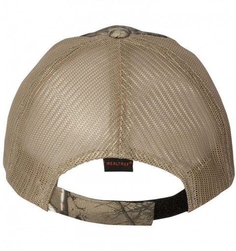 Baseball Caps Adult Schrute Farms Embroidered Distressed Trucker Cap - Realtree Xtra/ Khaki - C21926COX8R $19.30