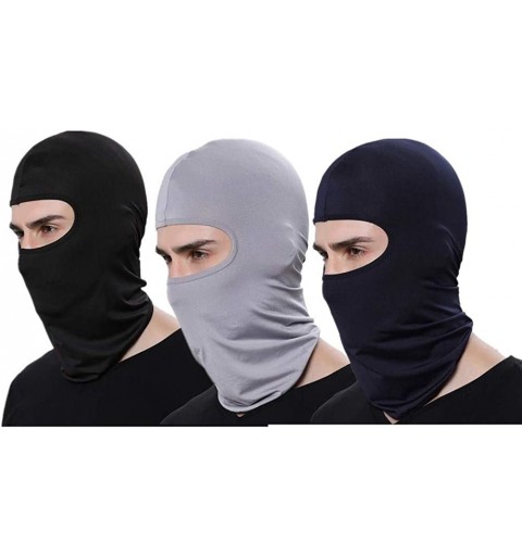 Balaclavas 3 Packs Balaclava Face Scarf Mask Neck Gaiter Windproof Dust Sun UV Protection - 3pcs-2 - CL18ATEXC2Q $9.61