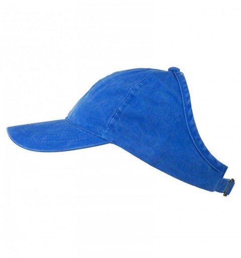 Baseball Caps Backless Pony Tail Caps-Natural Hair Visor Cap High Messy Bun Pony Hat Golf Cap - Blue(style1) - C118S0RRISS $1...