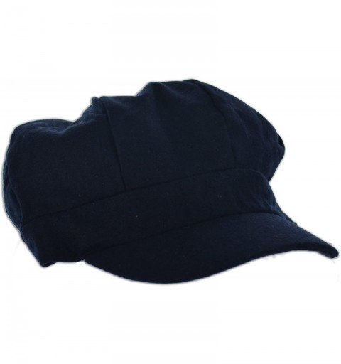Newsboy Caps Apple Jack Hat - Navy - CW11HP8HZQ9 $9.27