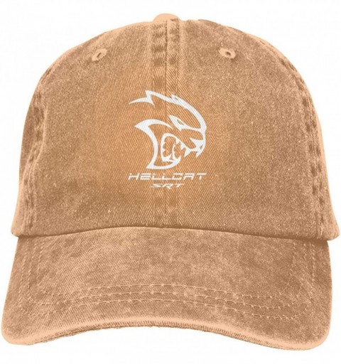 Baseball Caps Unisex Do-dge Hellcat SRT Baseball Cap Snapback Trucker Hat - Natural - CR18YGA0X7T $17.52