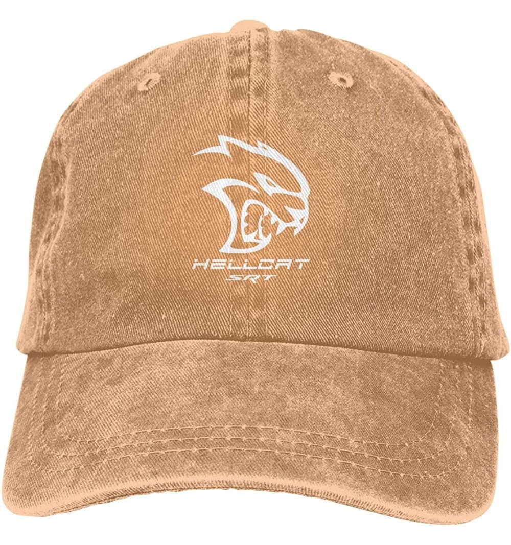 Baseball Caps Unisex Do-dge Hellcat SRT Baseball Cap Snapback Trucker Hat - Natural - CR18YGA0X7T $17.52