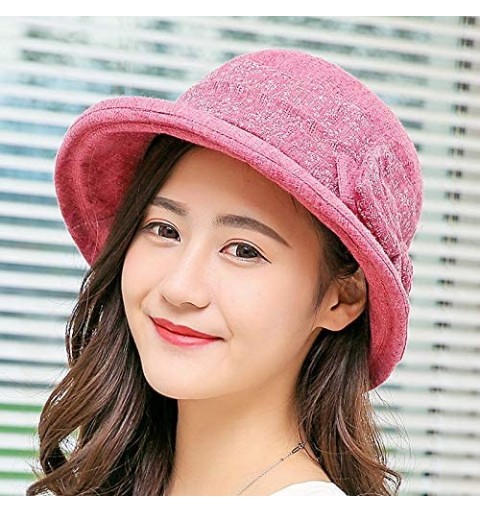 Sun Hats Women Summer Sun hat-Flap Cover Cap UPF 50+ Shade Hat Fishing Hat-8306 - Red - CU180OU5TIM $8.01