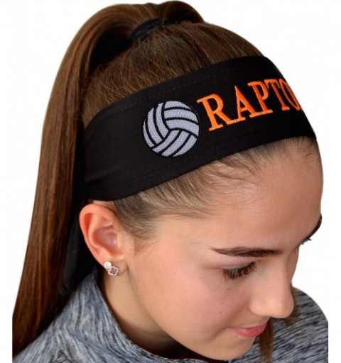 Headbands Volleyball TIE Back Moisture Wicking Headband Personalized with The Embroidered Name of Your Choice - C012O8RKHSE $...