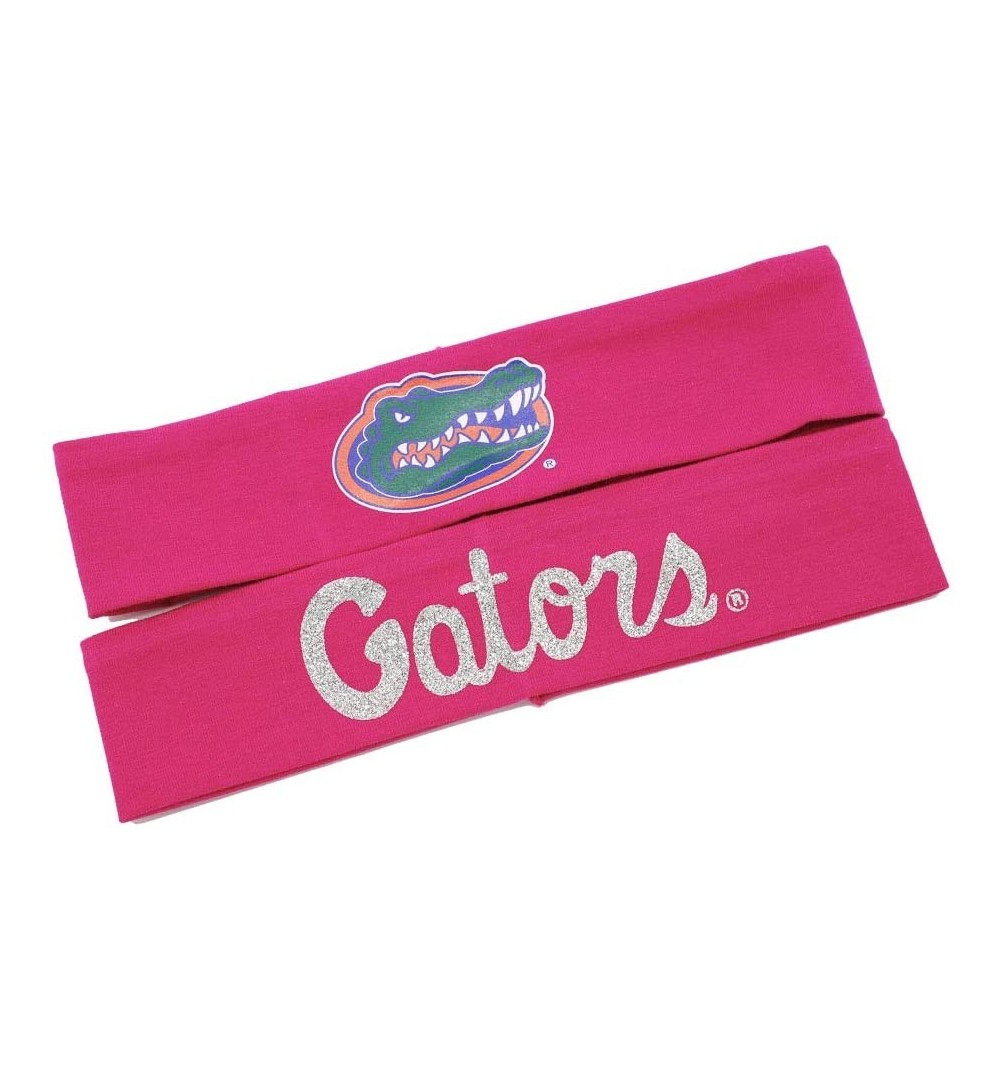 Headbands College Headbands - Cotton Headbands - Gators Pink - C1186RA3SX4 $12.03